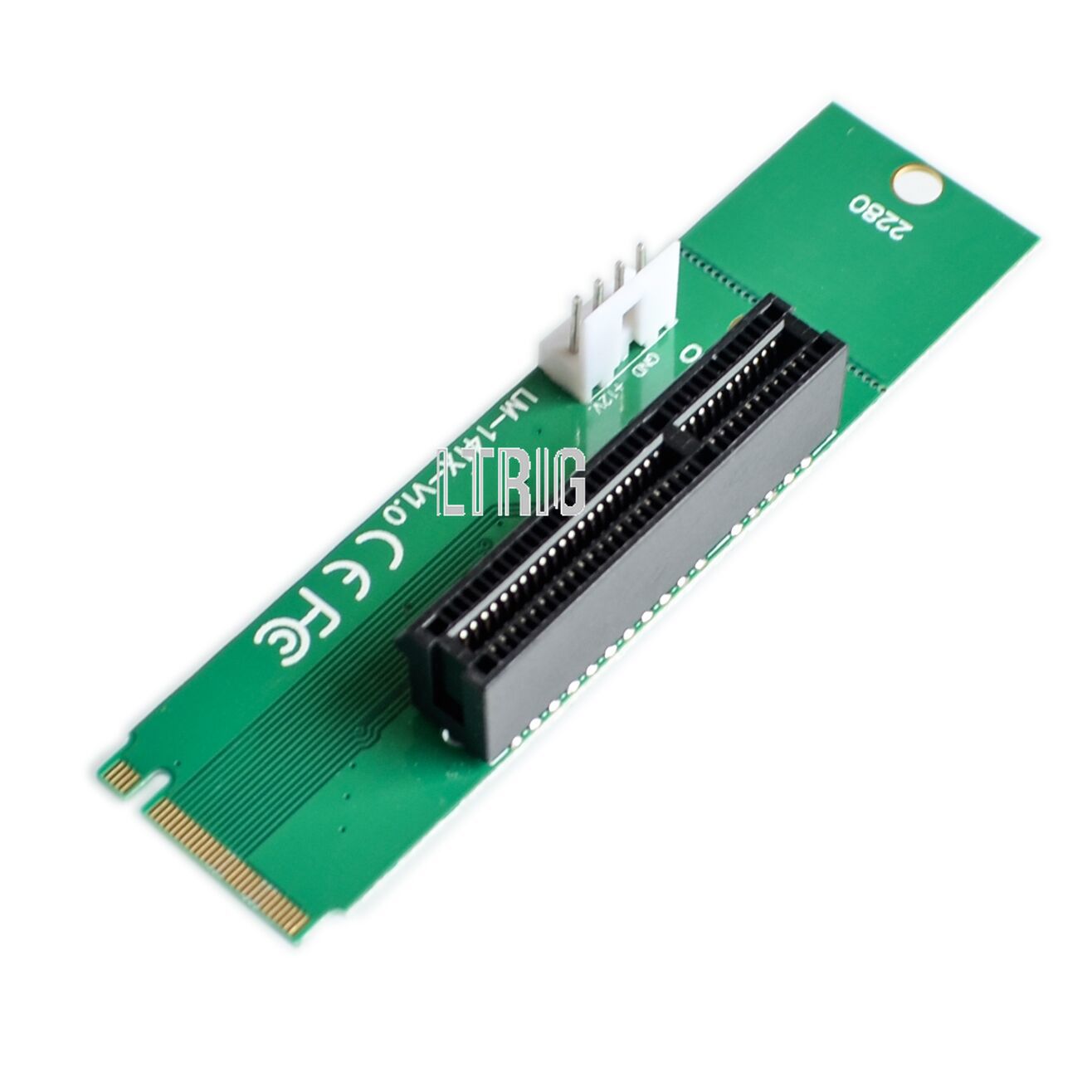 Custom 1PCS NGFF M2 to PCI-e 4x Slot Riser Card M key M.2 SSD Port to PCI Express Adapter Convertor for Mining