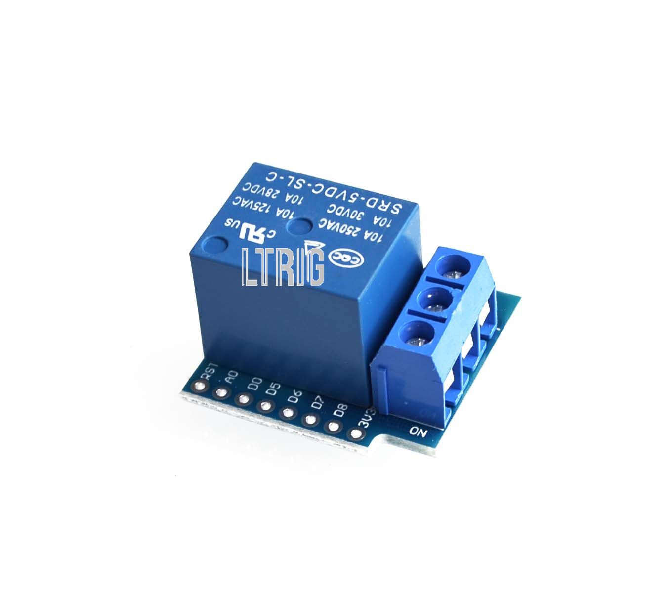 Custom 1PCS Relay Module For wemos D1 MINI 5V hight level trigger One 1 Channel Relay Module interface Board Shield