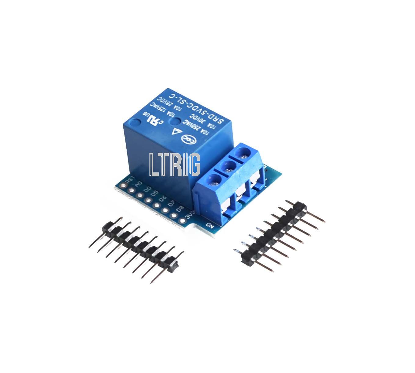 Custom 1PCS Relay Module For wemos D1 MINI 5V hight level trigger One 1 Channel Relay Module interface Board Shield