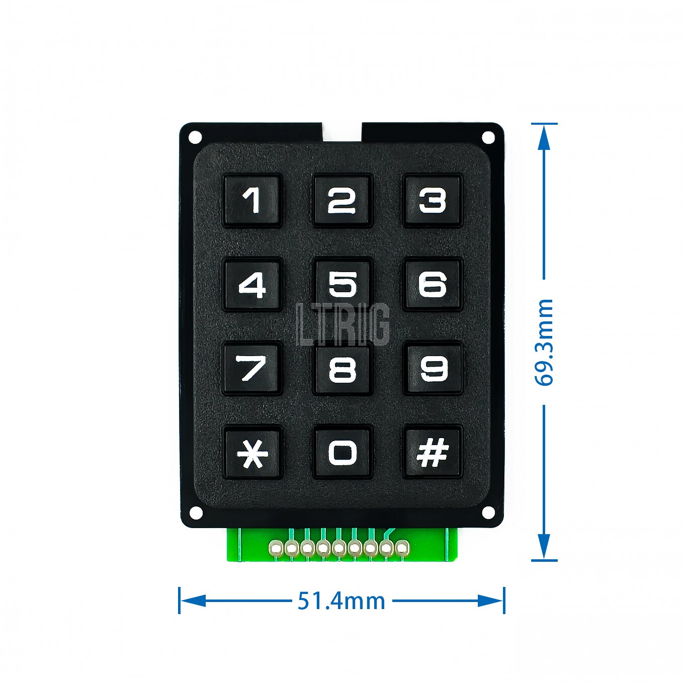 Custom 1PCS Switch Keyboard Keypad Array Module ABS 4x4 3x4 12 16 Key Button Membrane Switch DIY Kit for Arduino