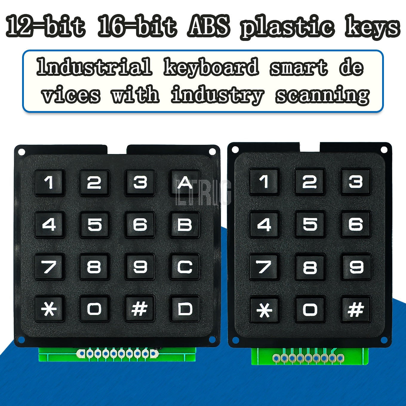 Custom 1PCS Switch Keyboard Keypad Array Module ABS 4x4 3x4 12 16 Key Button Membrane Switch DIY Kit for Arduino