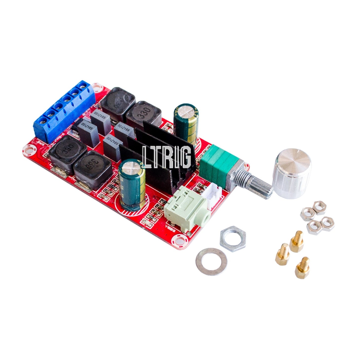 Custom 1PCS TPA3116 D2 50W + 50W Dual Channel Stereo Digital Amplifier Board DC 5V 24V XH-M189