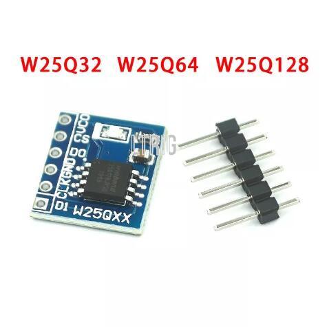 Custom 1PCS  W25Q32 W25Q64 W25Q128 large capacity FLASH storage module SPI interface BV FV STM32 code