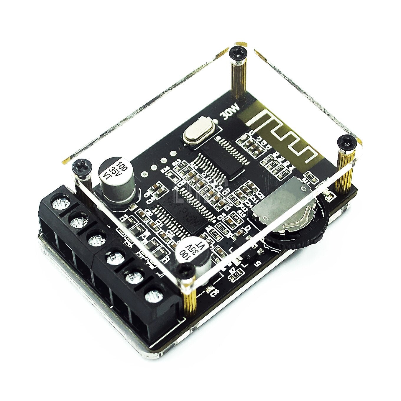 Custom 1PCS10W/15W/20W/30W/40W Stereo Bluetooth Power Amplifier Board 12V/24V Module XY-P15W XY-P40W