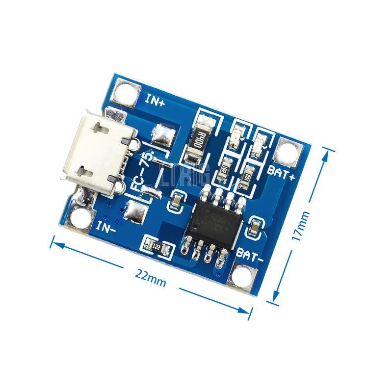 Custom 1PCS18650 TP4056 Lithium Battery Charger Charging Board With Protection Dual Functions 1A Li-ion for arduino