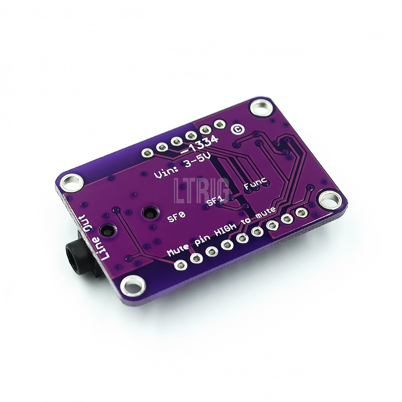 Custom 1PCSCJMCU-1334 DAC Module CJMCU-1334 UDA1334A I2S DAC Audio Stereo Decoder Module Board For Arduino 3.3V - 5V