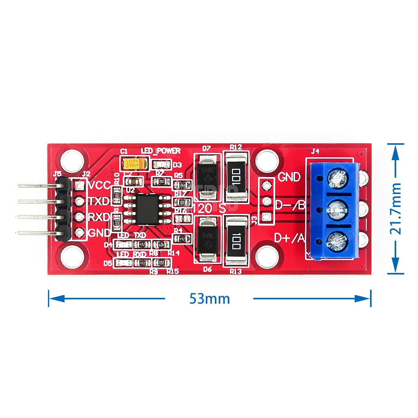 Custom 1PCSMCU TTL to RS485 module 485 to serial port UART level switching hardware automatic control flow