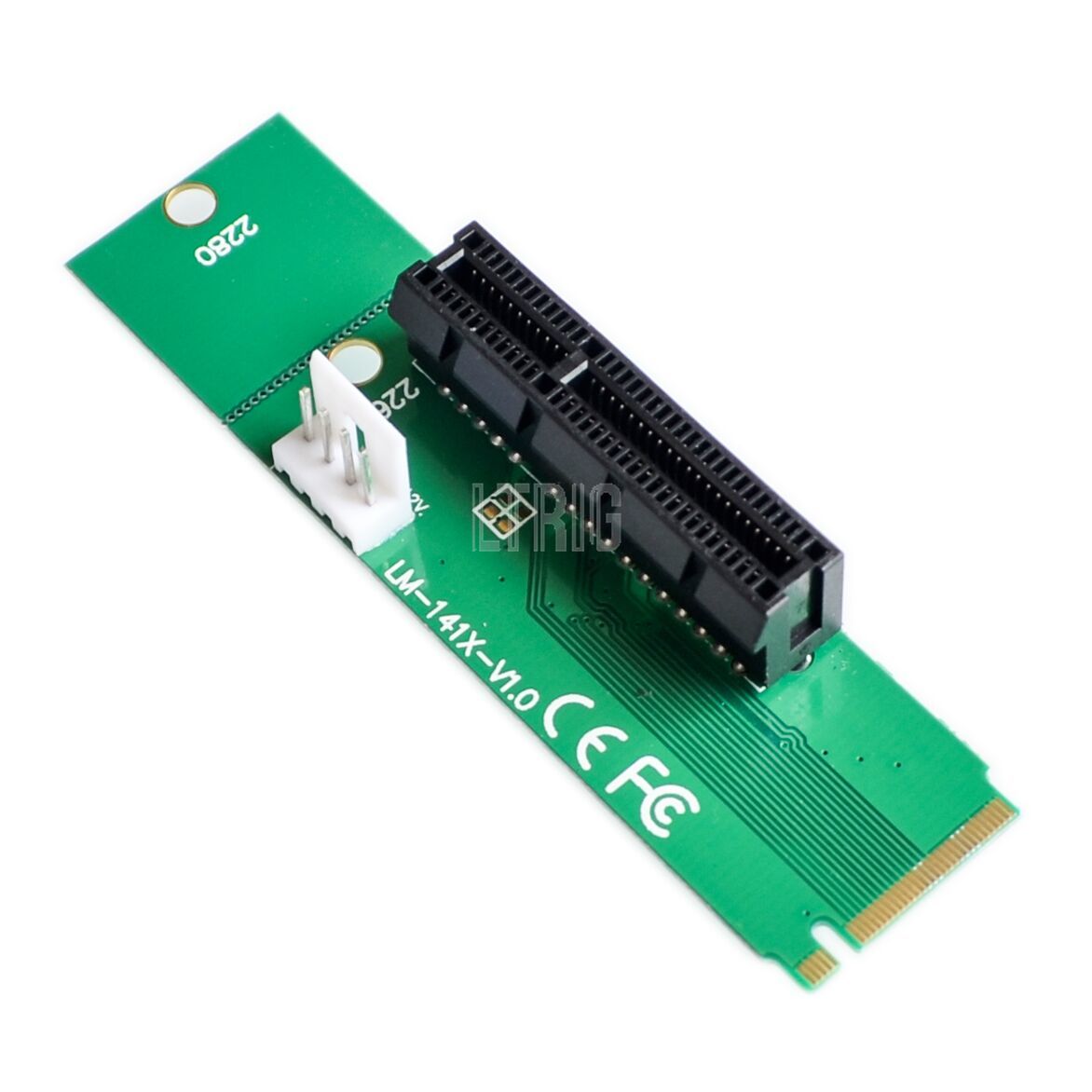 Custom 1PCSNGFF M2 to PCI-e 4x Slot Riser Card M key M.2 SSD Port to PCI Express Adapter Convertor for Mining