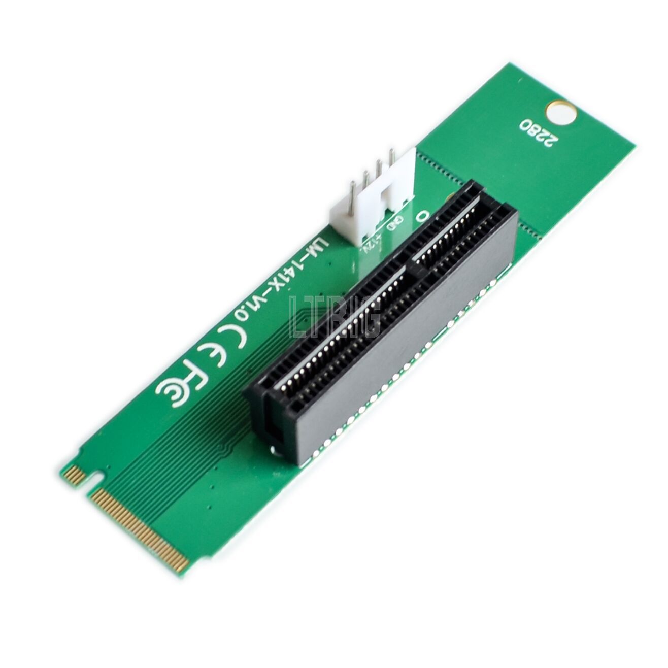 Custom 1PCSNGFF M2 to PCI-e 4x Slot Riser Card M key M.2 SSD Port to PCI Express Adapter Convertor for Mining
