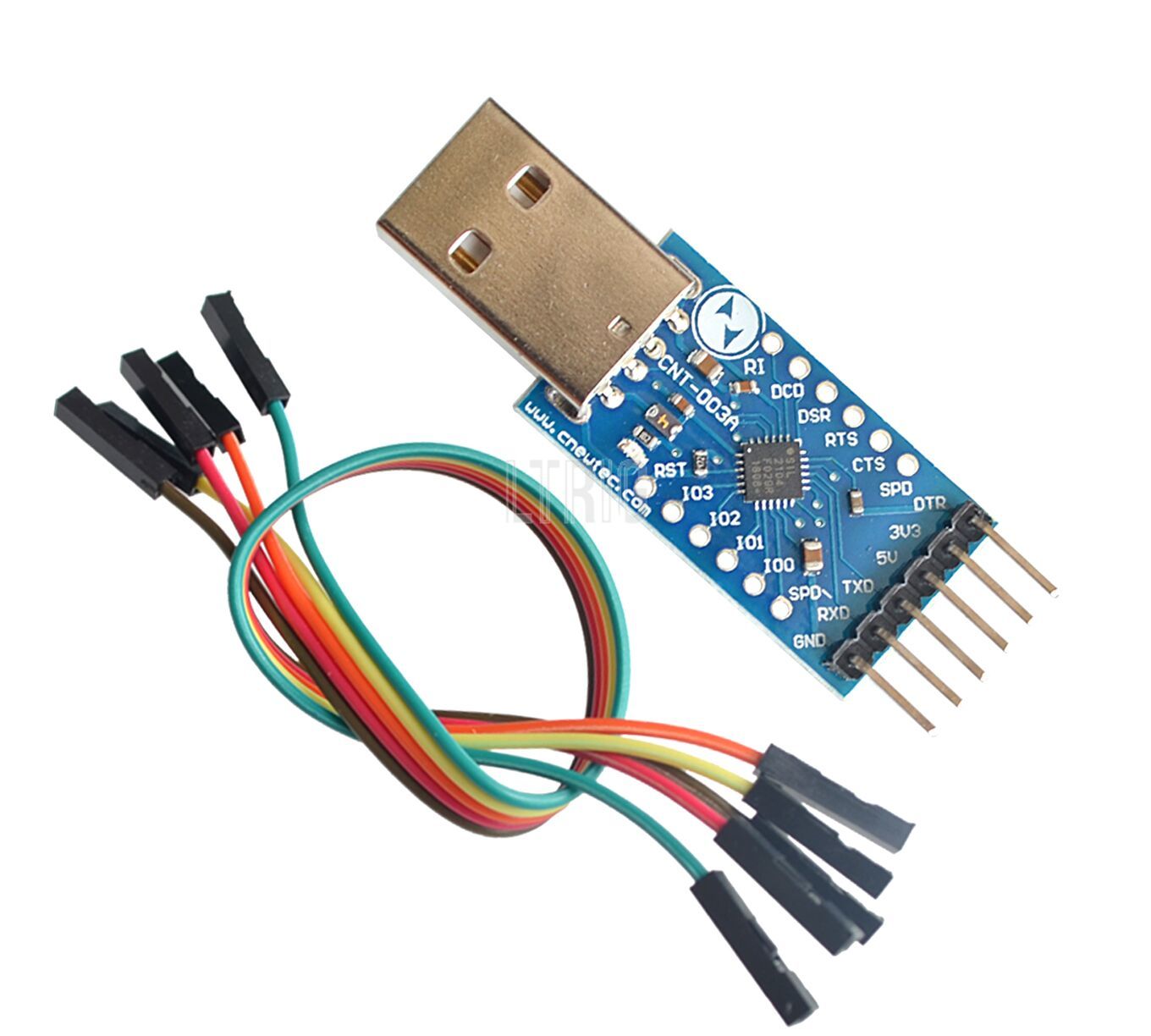 Custom 1PCSUSB 2.0 to TTL UART 6PIN Module Serial Converter CP2104 STC PRGMR Replace CP2102 With Dupont Cables