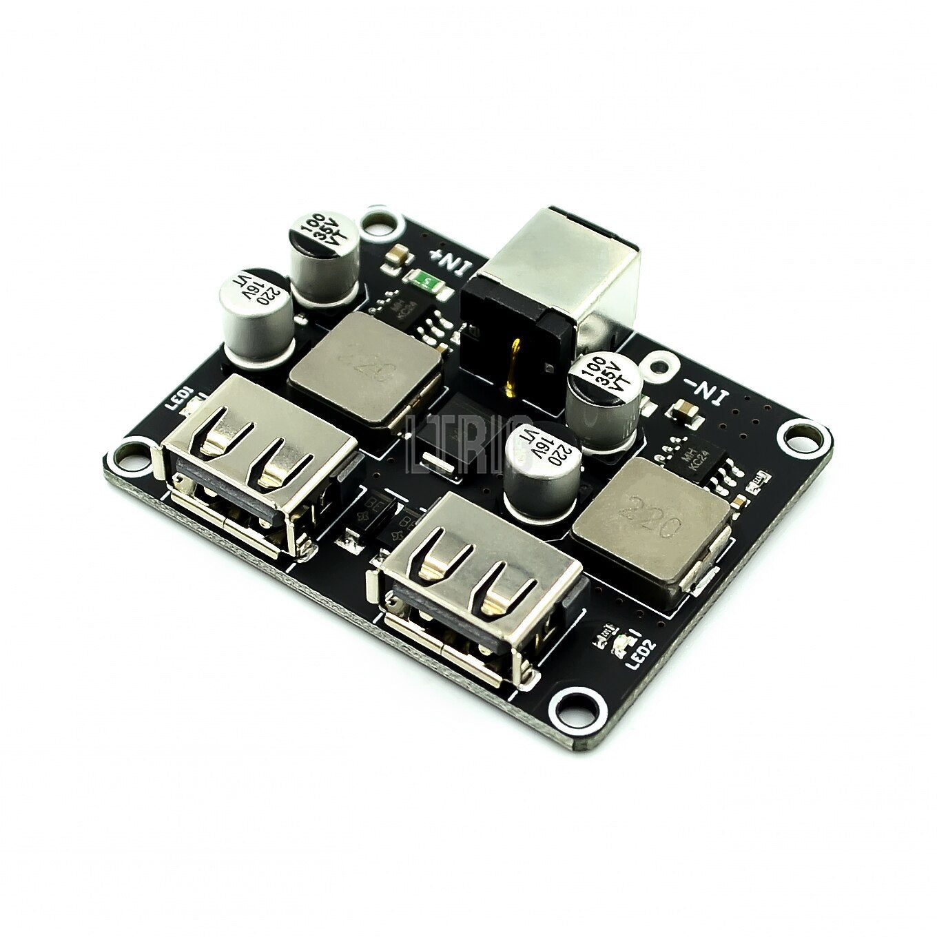 Custom 1PCSUSB QC3.0 QC2.0 USB DC-DC Buck Converter Charging Step Down Module 6-32V 9V 12V 24V