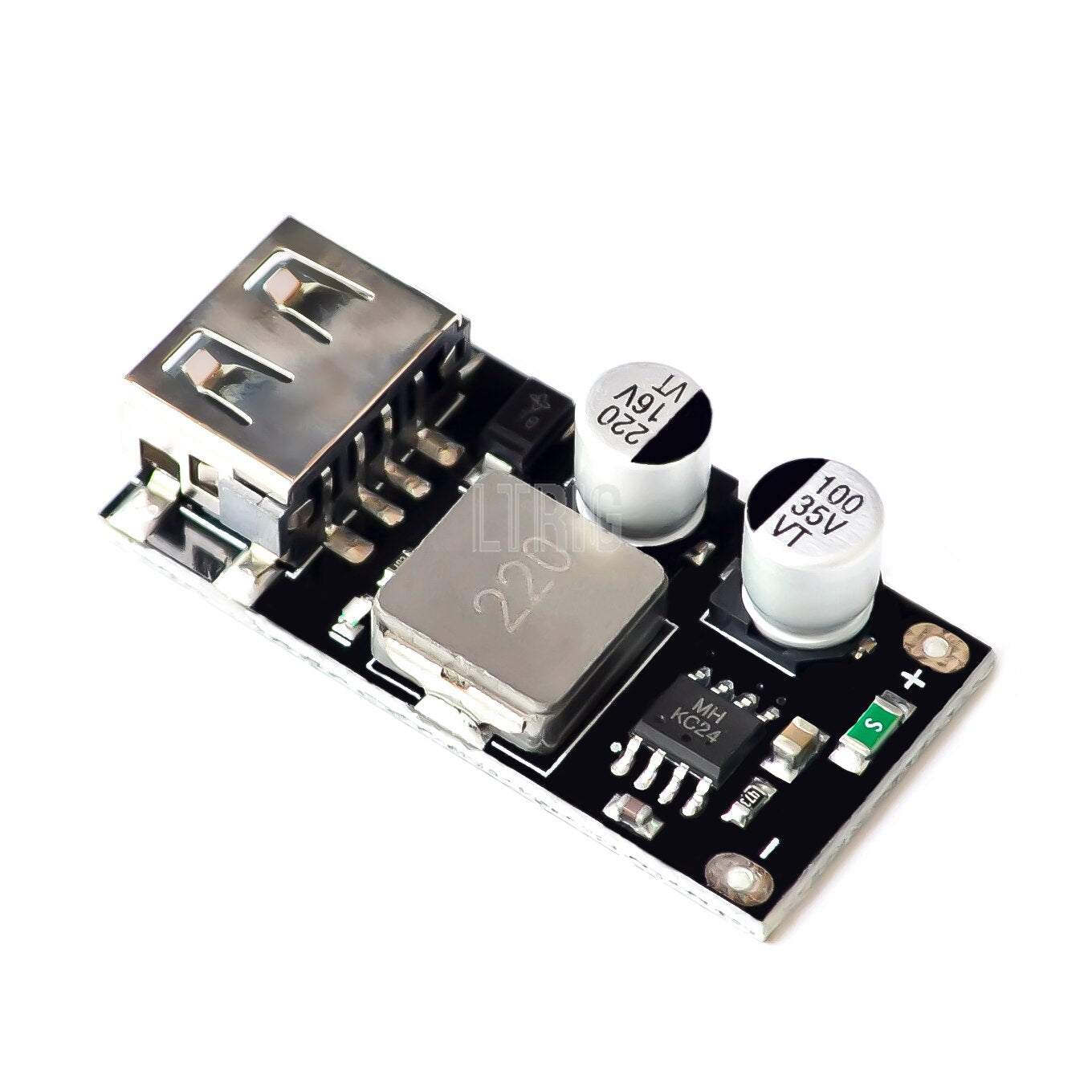 Custom 1PCSUSB QC3.0 QC2.0 USB DC-DC Buck Converter Charging Step Down Module 6-32V 9V 12V 24V