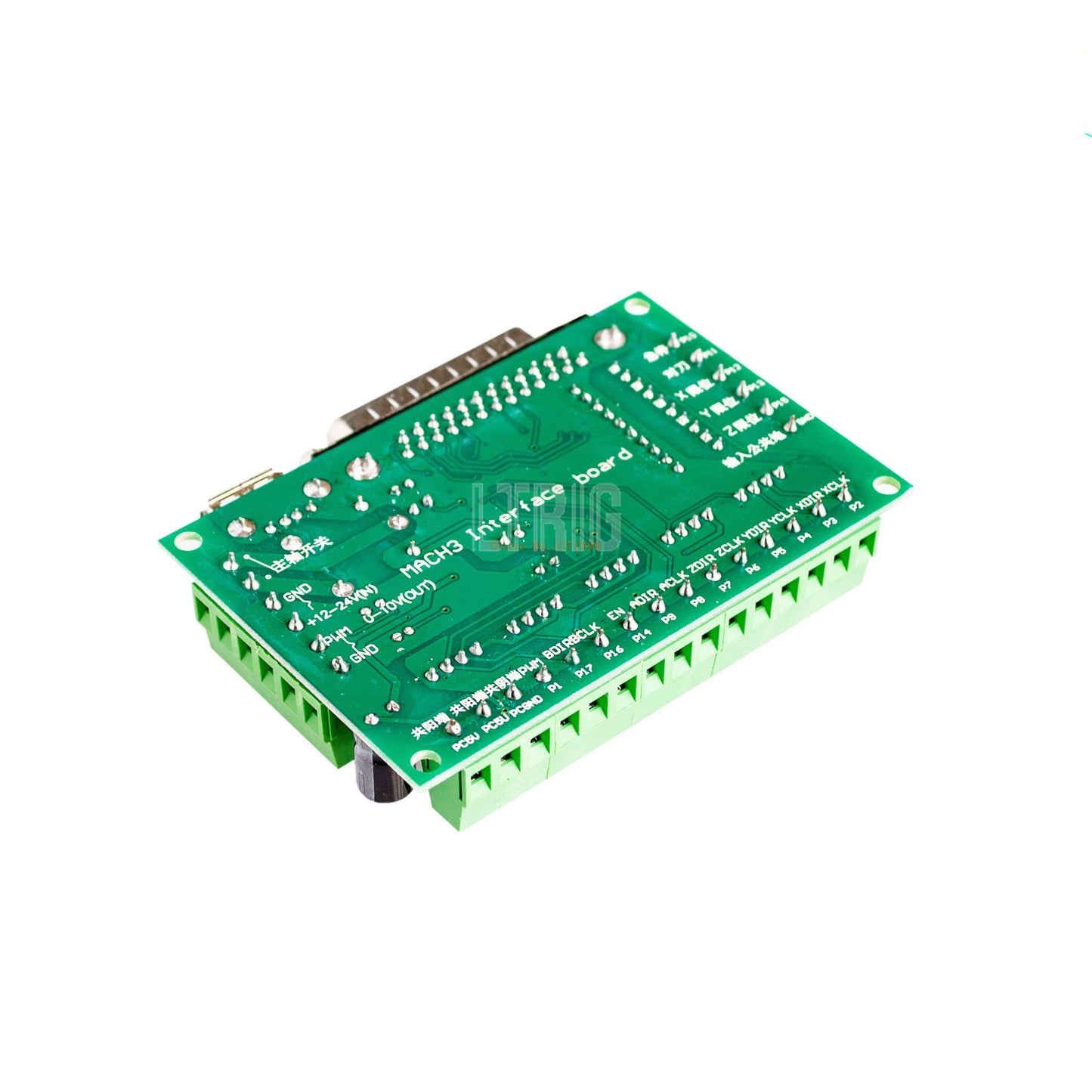 Custom 1PCSUpgraded 5 Axis CNC Interface Adapter Breakout Board For Stepper Motor Driver Mach3 + USB Cable