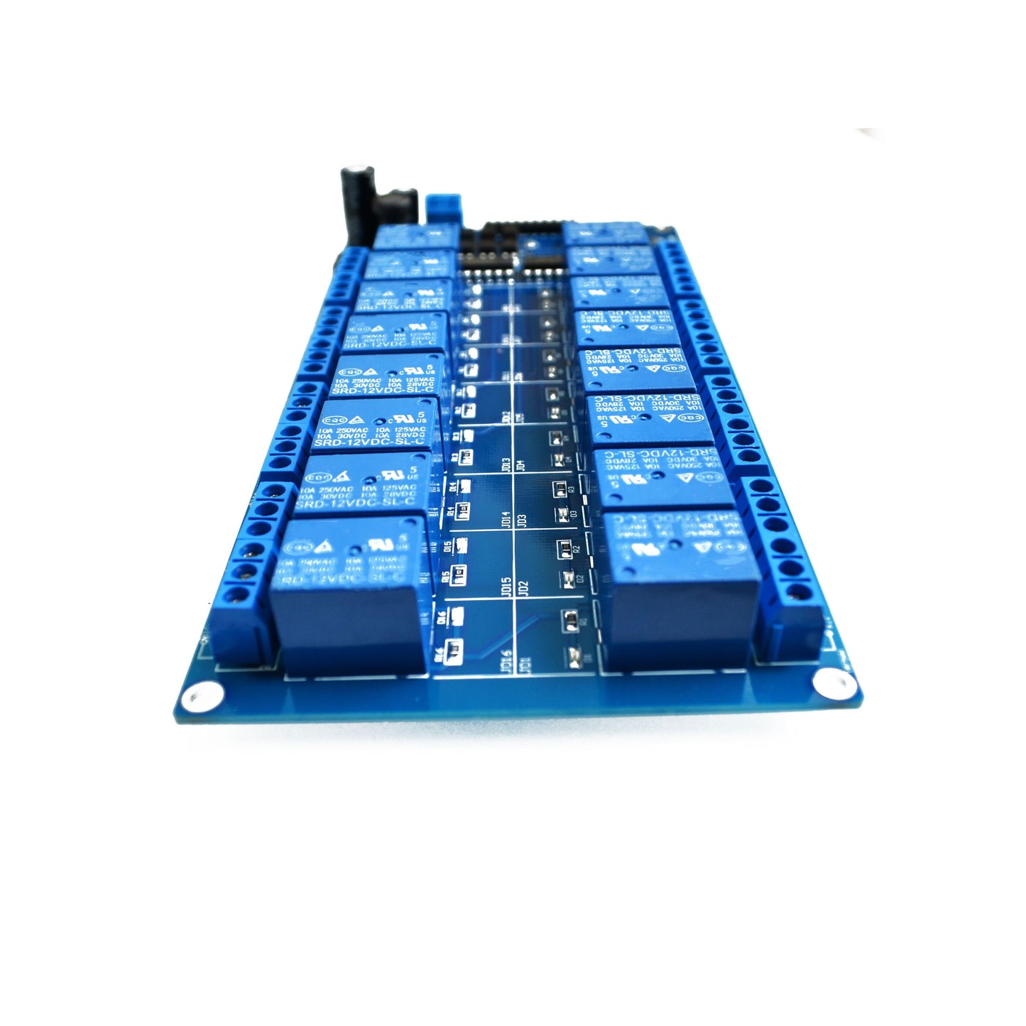 custom 1Pcs 12V 5V 16 Channel Relay Module Interface Board For Arduino PIC ARM DSP PLC Protection LM2576 Power module