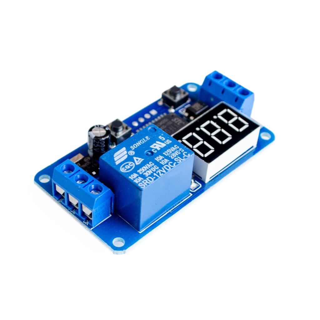 custom 1Pcs 12V Home Automation Delay Timer Control Switch Module Digital display LED