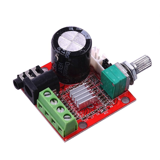 custom 1Pcs 12V Mini High Fidelity PAM8610 Stereo Audio Amplifier Amplifier Board 2X10W Dual Channel Class D