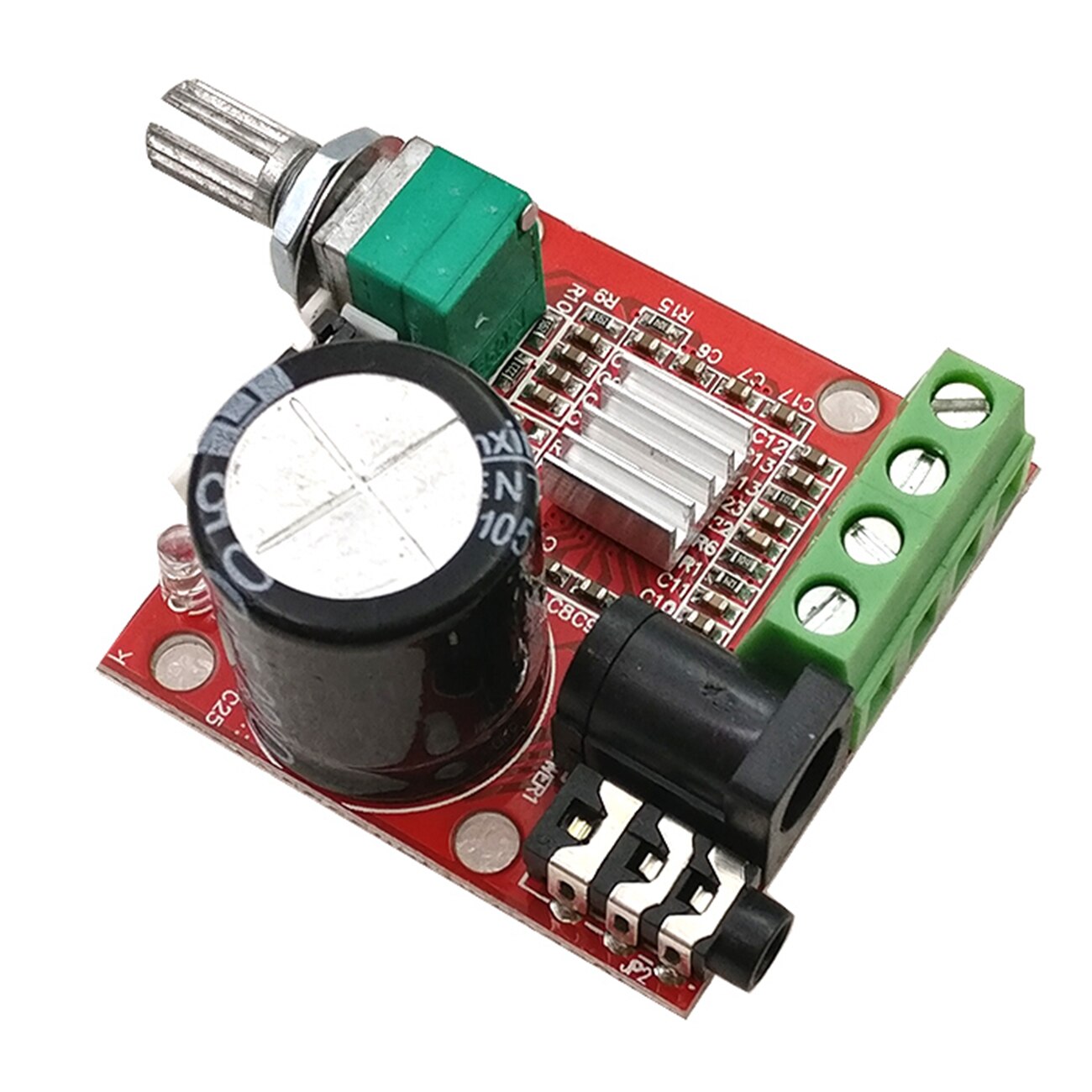 custom 1Pcs 12V Mini High Fidelity PAM8610 Stereo Audio Amplifier Amplifier Board 2X10W Dual Channel Class D