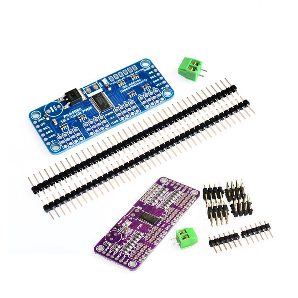 custom 1Pcs 16 Channel 12-bit PWM/Servo Driver-I2C interface-PCA9685 for Raspberry pi shield module servo shield