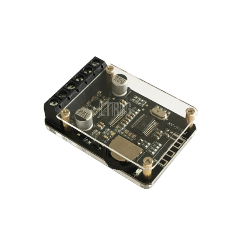 custom 1Pcs 20W * 2 Bluetooth 5.0 Stereo Digital Audio Amplifier with Case DC12-24V Dual Channel Small Stereo Amp