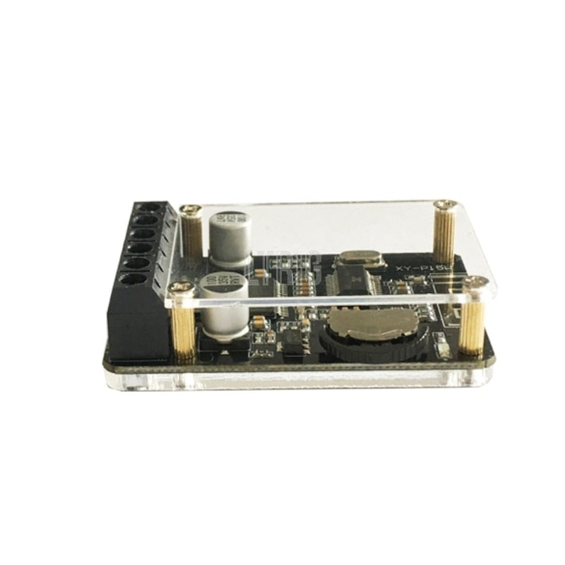 custom 1Pcs 20W * 2 Bluetooth 5.0 Stereo Digital Audio Amplifier with Case DC12-24V Dual Channel Small Stereo Amp