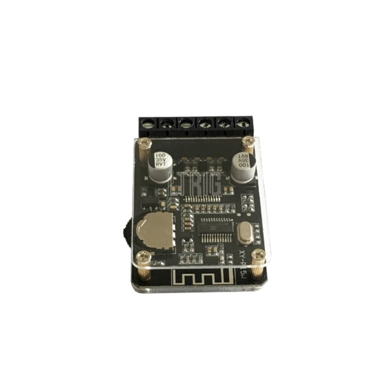 custom 1Pcs 20W * 2 Bluetooth 5.0 Stereo Digital Audio Amplifier with Case DC12-24V Dual Channel Small Stereo Amp