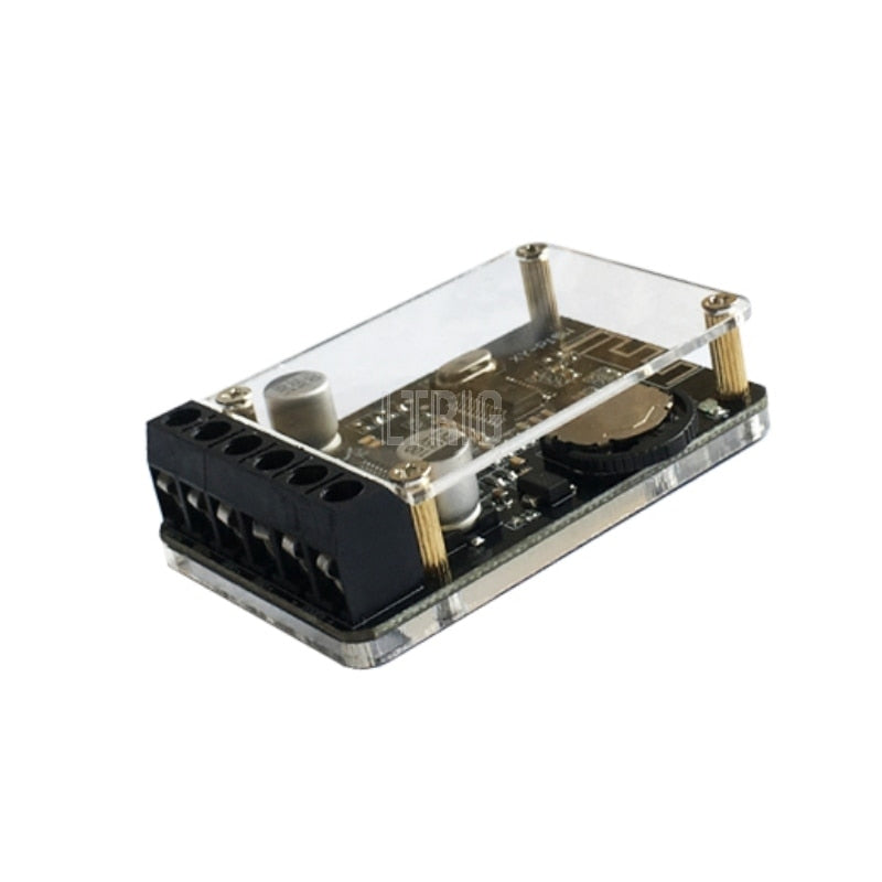 custom 1Pcs 20W * 2 Bluetooth 5.0 Stereo Digital Audio Amplifier with Case DC12-24V Dual Channel Small Stereo Amp