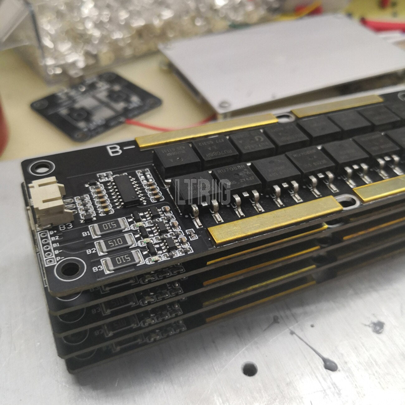 custom 1Pcs 3 series ternary lithium battery 50A protection board with balance head inverter battery pack