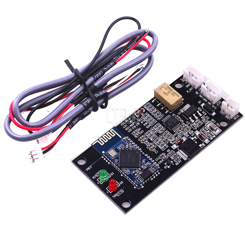 custom 1Pcs 4.2 Bluetooth Receiver Board CSR64215 Amplifers Bluetooth Module Lossless APT-X Wireless Bluetooth Audio DIY