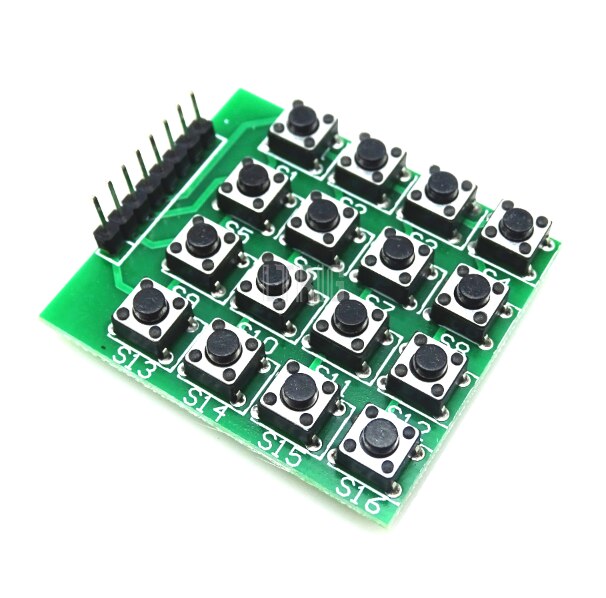 custom 1Pcs 4x4 MCU Keyboard Keyboard Accessory Matrix Board 16 Buttons Key For Arduino