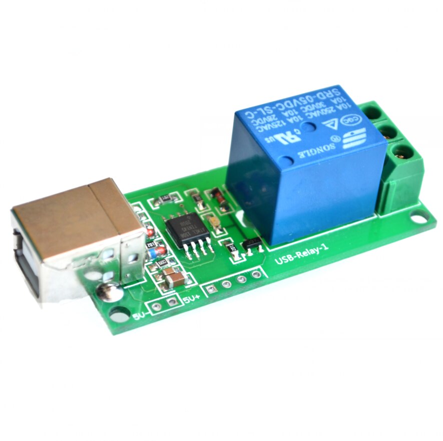 custom 1Pcs 5V USB Relay 1 Channel Programmable Computer Control For Smart Home