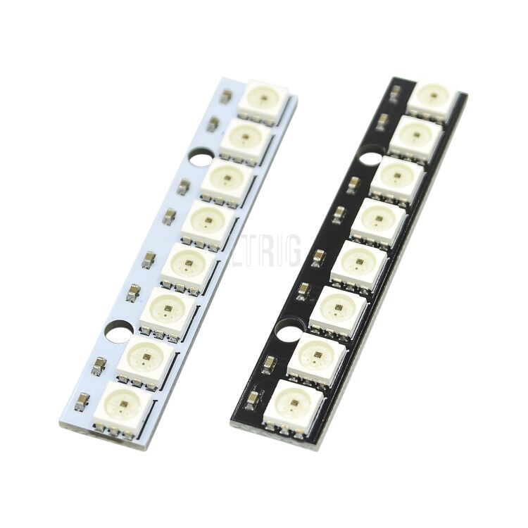 custom 1Pcs 8 channel WS2812 5050 RGB LED lights development board for Arduino