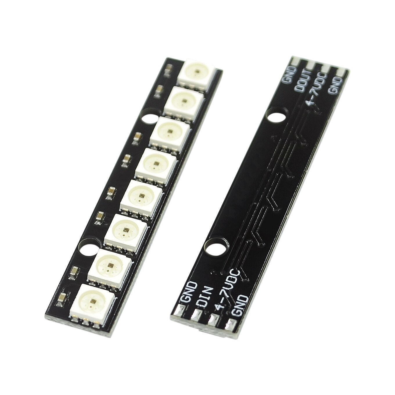 custom 1Pcs 8 channel WS2812 5050 RGB LED lights development board for Arduino