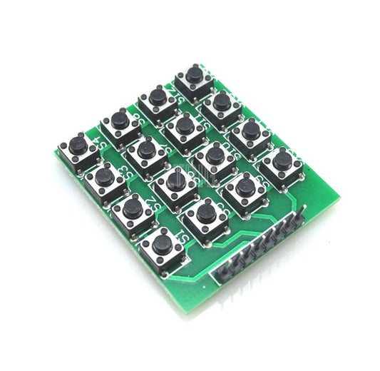 custom 1Pcs 8pin 4x4 4 * 4 matrix 16 keys button keyboard module bread plate mcu for arduino diy kit