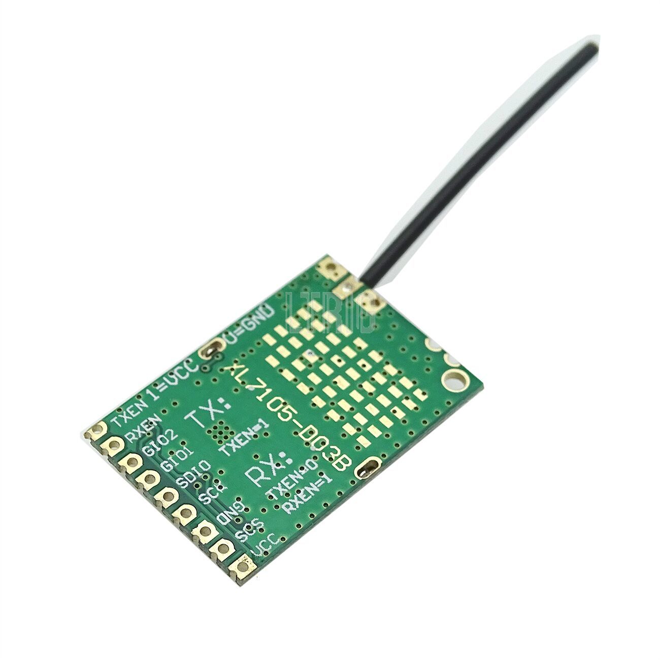 custom 1Pcs A7105 RFIC 500m Wireless Transceiver XL7105-D03 Module with Antenna