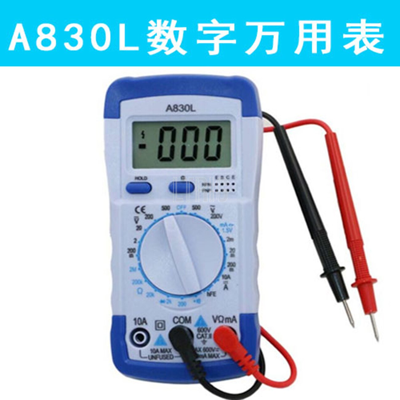 custom 1Pcs A830L LCD Digital  Multifunction Voltmeter Test Current Voltmeter Meter with AC DC Voltage Diode Ammeter Meter