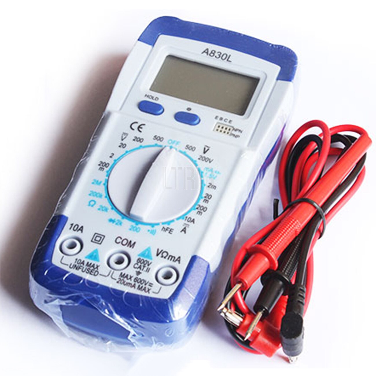 custom 1Pcs A830L LCD Digital  Multifunction Voltmeter Test Current Voltmeter Meter with AC DC Voltage Diode Ammeter Meter