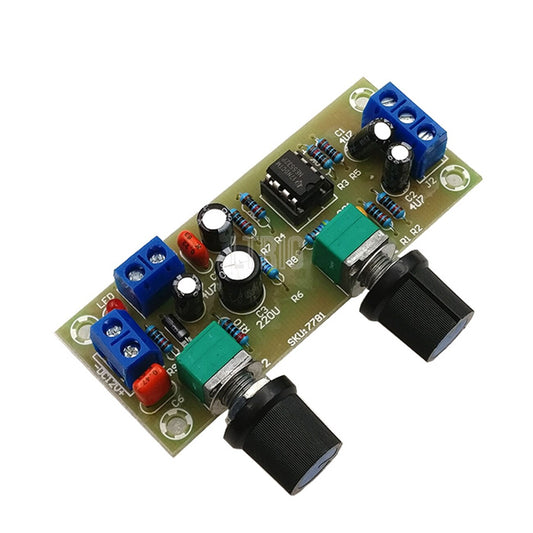 custom 1Pcs DC 10-24V low-pass module accessories filter board amplifier 22Hz-300Hz preamp volume smart speaker control