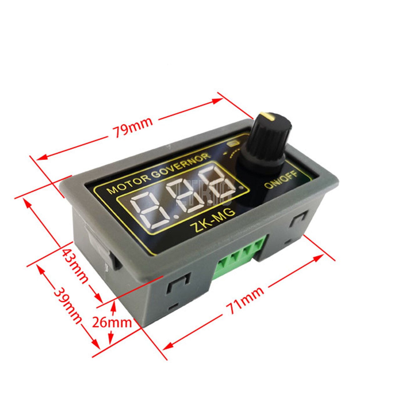 custom 1Pcs DC 5-30V 12v 24v 5A DC Motor Controller PWM Adjustable Speed Digital display encoder
