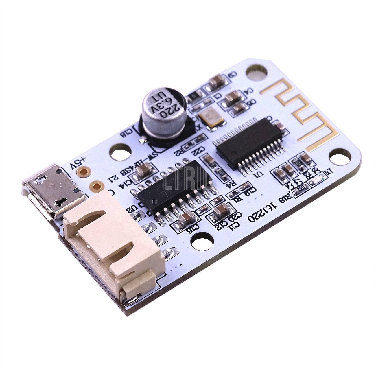 custom 1Pcs DC 5V Micro USB Power 3W+3W Bluetooth 4.0 Audio Receiver Board Wireless Digital Mini Amplifier Module