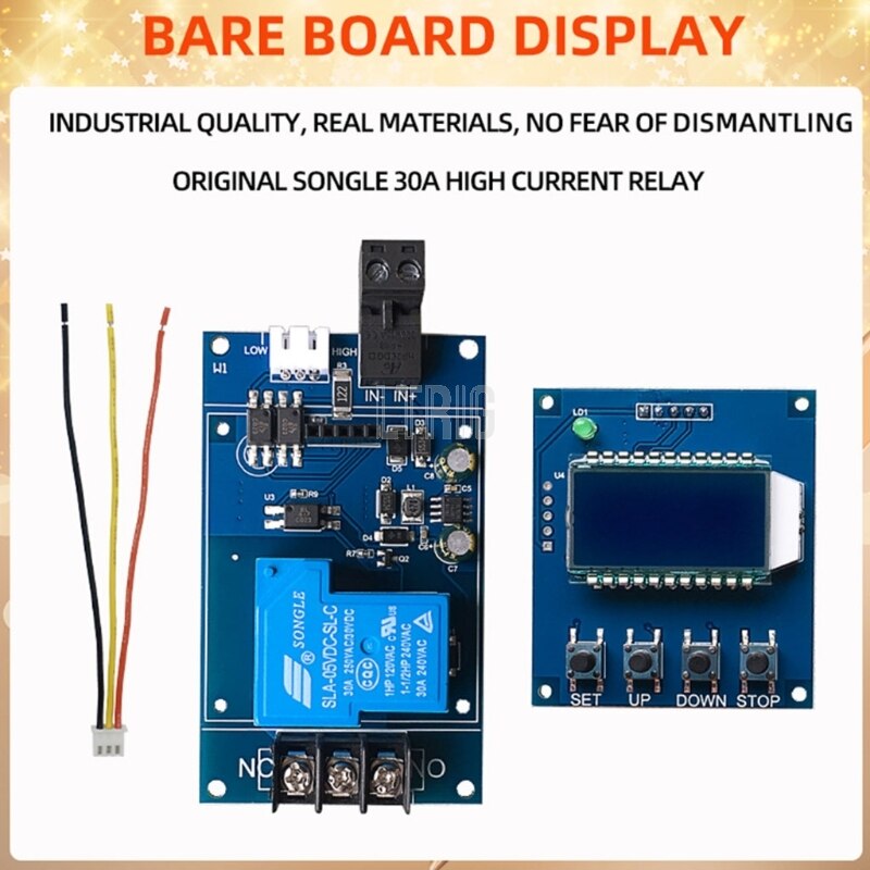 custom 1Pcs DC 6-30V 30A all the way Delay relay supports high/low/switch/PNP/NPN sensor trigger XY-DJ01