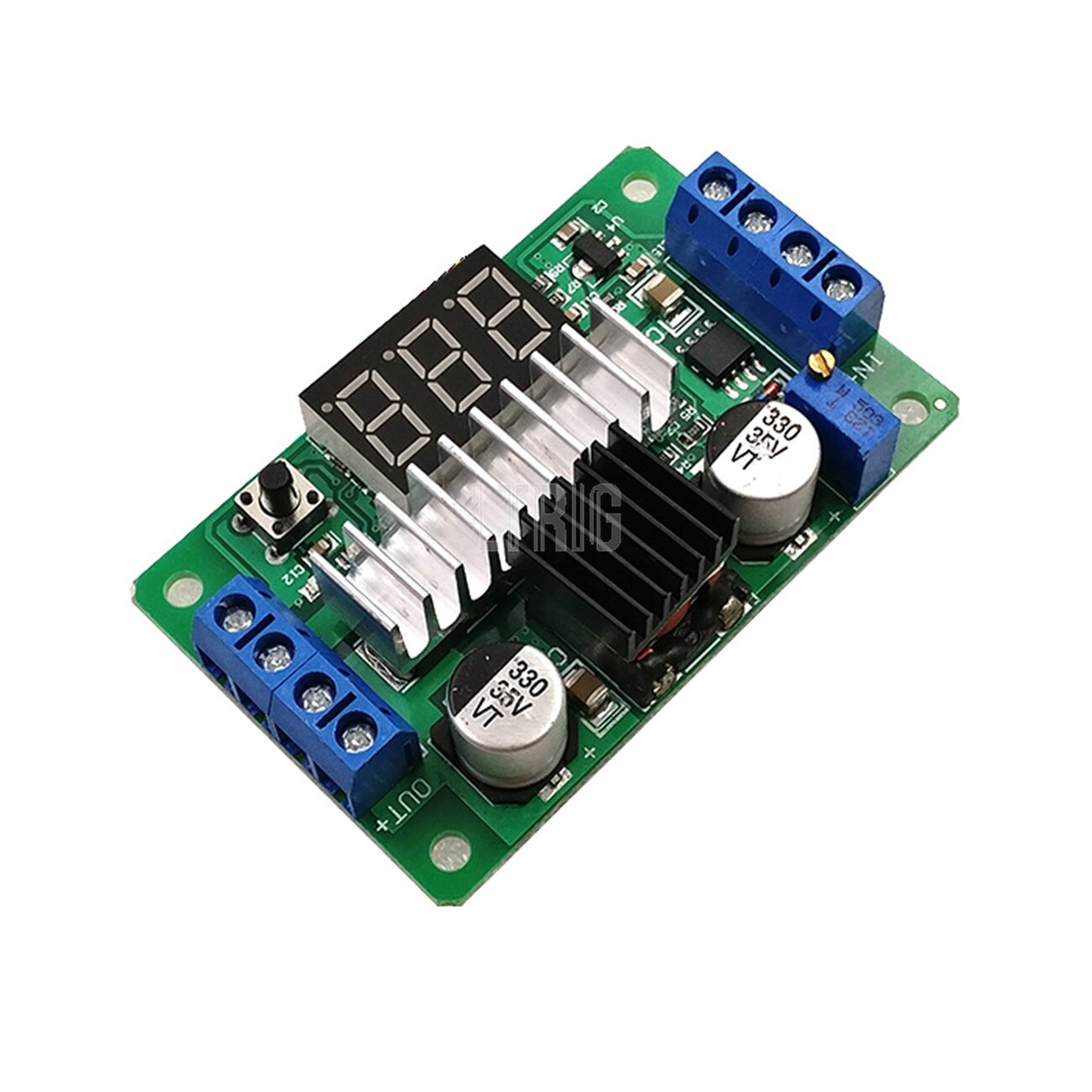 custom 1Pcs DC-DC 3 ~ 35V to 3.5 ~ 35V 100W LTC1871 booster step up regulated power supply module-up converter + voltmeter