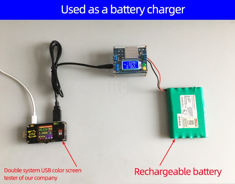 custom 1Pcs DC-DC 35w 4a adjustable automatic buck boost power module cccv step up down converter voltage solar charging