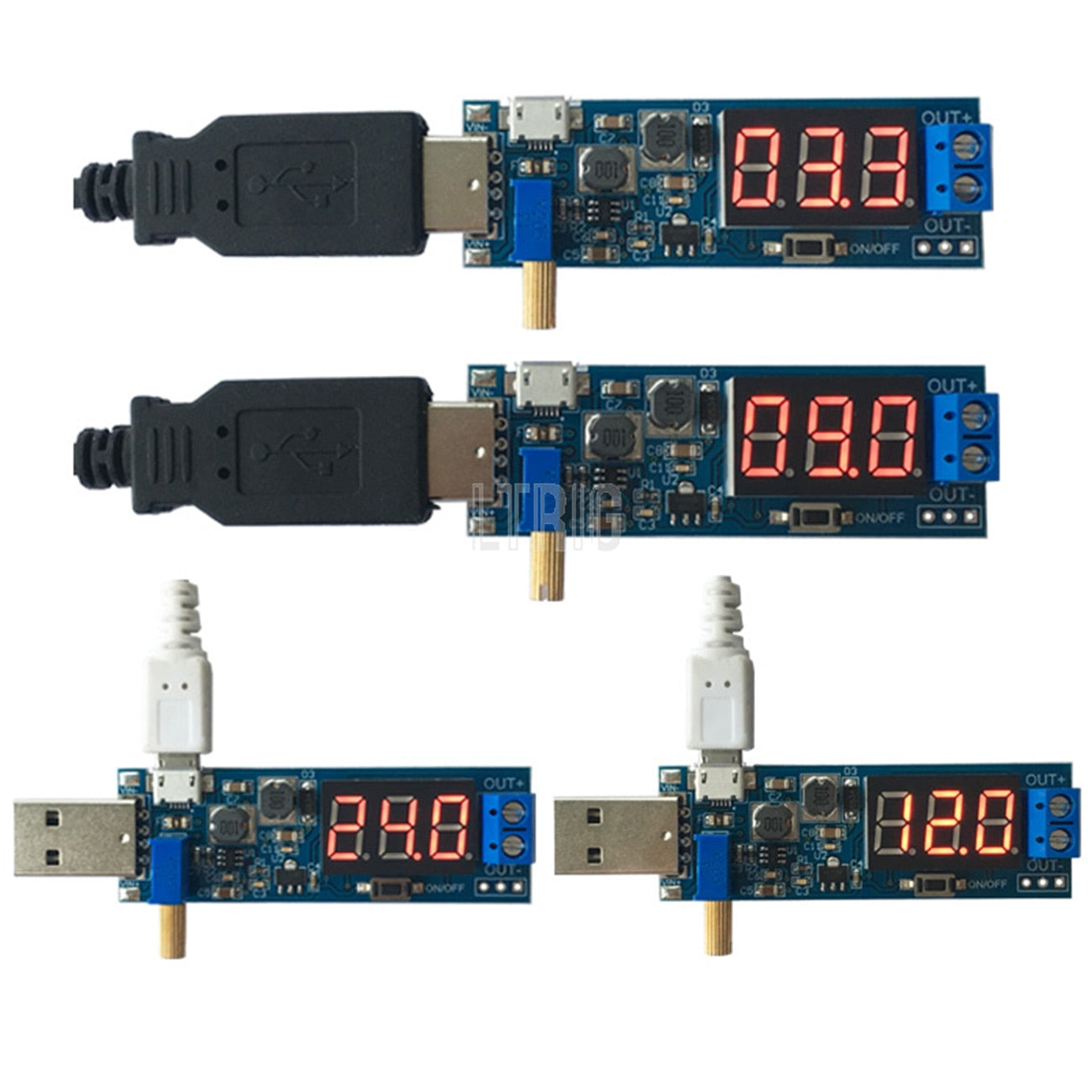 custom 1Pcs DC-DC 5V to 3.5V / 12V USB Step UP / Down power supply module adjustable boost converter DC 1.2V-24V