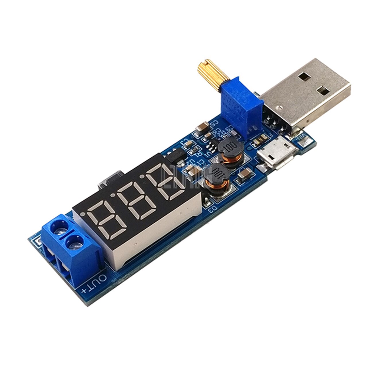 custom 1Pcs DC-DC 5V to 3.5V / 12V USB Step UP / Down power supply module adjustable boost converter DC 1.2V-24V