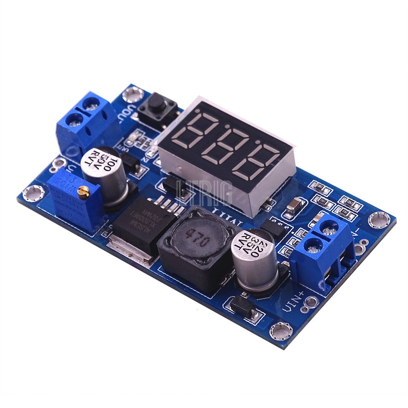 custom 1Pcs DC-DC XL6009 Digital boost adjustable power module 4.5-32V to 5-52VLED boost regulator