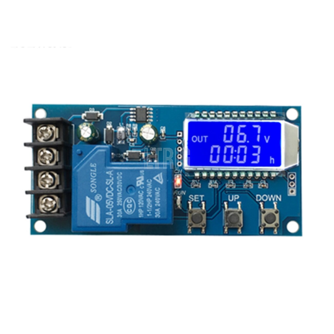 custom 1Pcs DC6-60v 30A storage battery charging control module protection board charger time switch lcd display XY-L30A