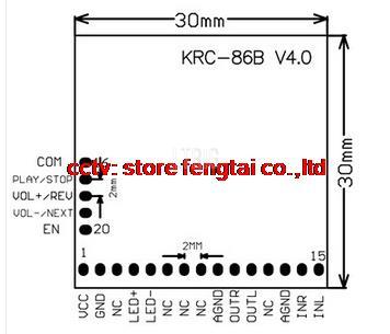 custom 1Pcs DIY KRC-86B Bluetooth V4.0 Stereo Headset Audio Receiver Board Module