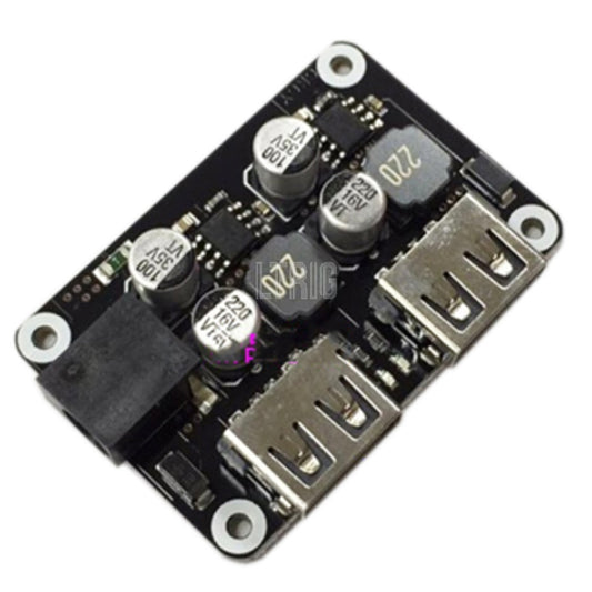 custom 1Pcs Double USB Fast Charger Buck Module Input 6V-  30V Single Port 24W Support QC2.0 QC3.0 Car Vehicle Board