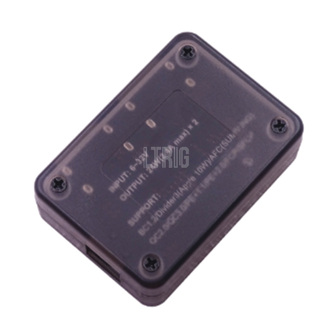 custom 1Pcs Double USB Fast Charger Buck Module Input 6V-  30V Single Port 24W Support QC2.0 QC3.0 Car Vehicle Board
