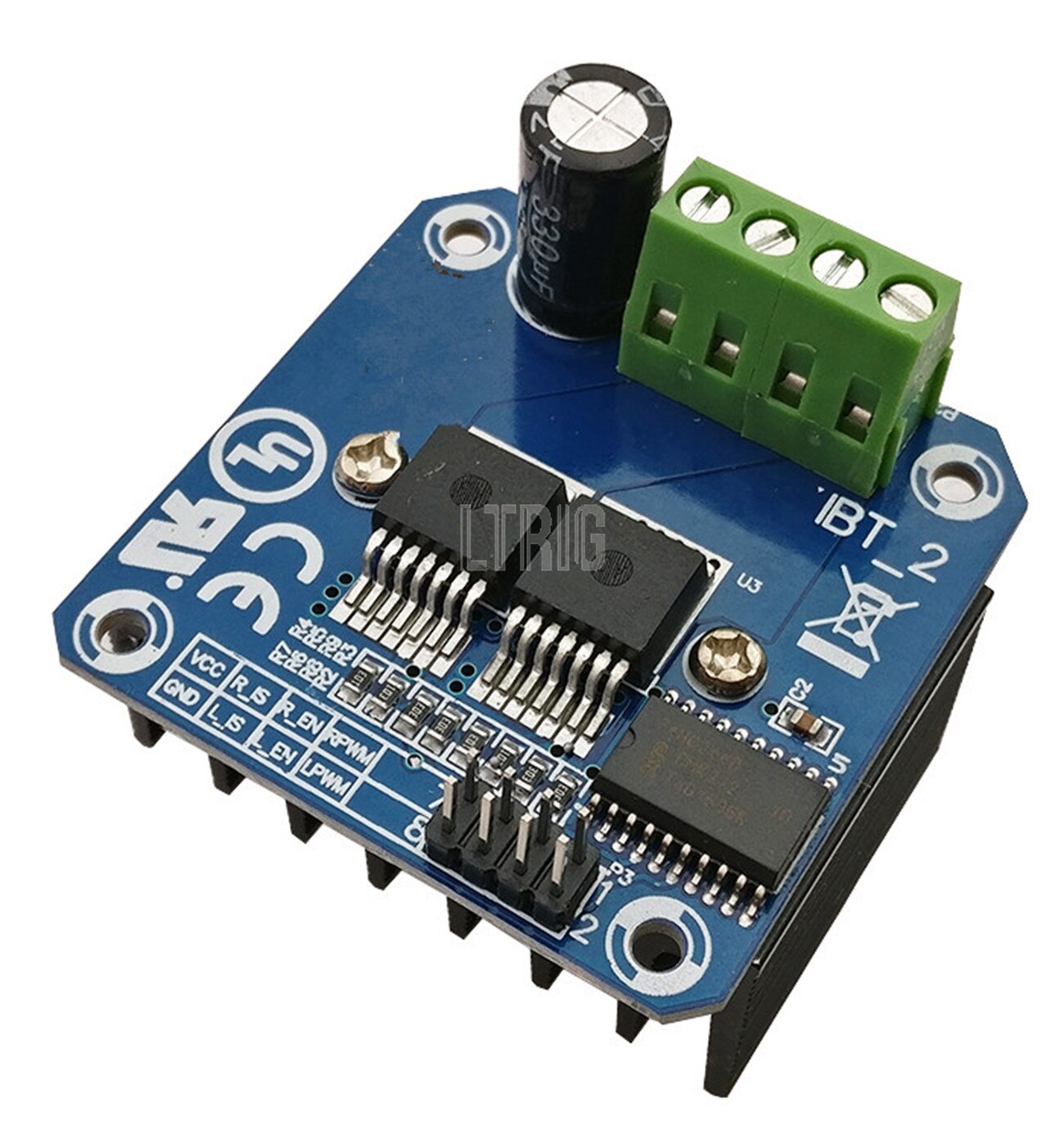 custom 1Pcs Dual BTS7960 43A-H Bridge High-power Motor Driver / Smart Module DIY Diagnostic Car Current